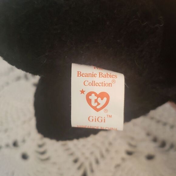 Vintage 1998 Ty Beanie Baby GIGI the Black Poodle - Picture 8 of 9